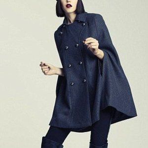 Grey French Connection Wool Cape size 6 US